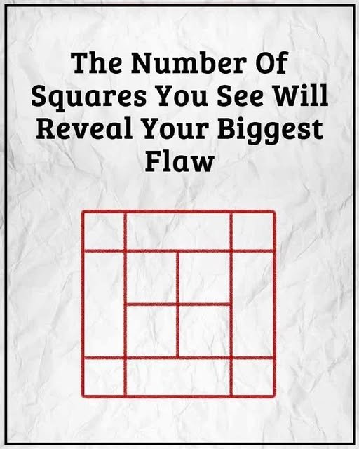 The Number of Squares You See Will Reveal Your Biggest Flaw? Exploring the Illusion, the Myth, and the Real Path to Self-Understanding