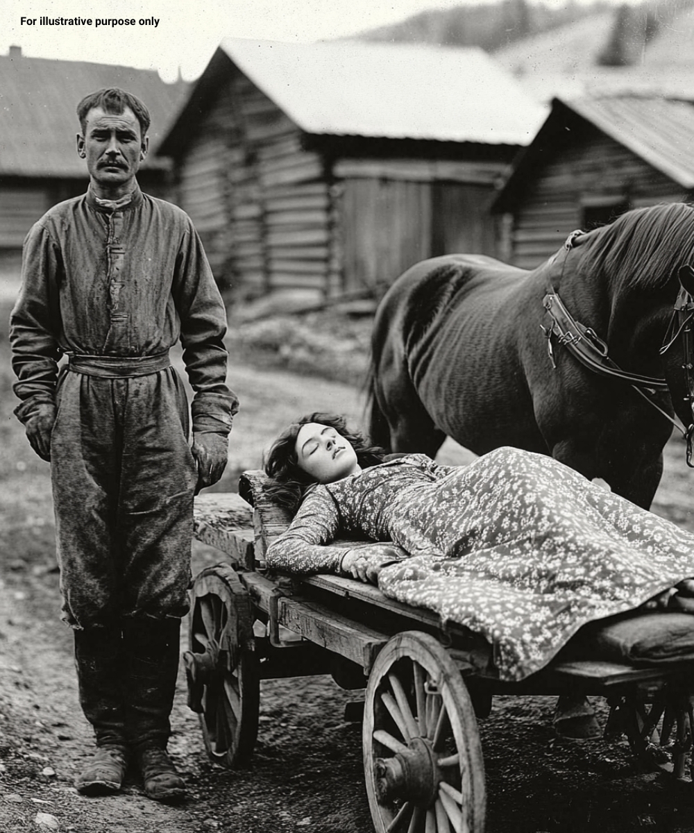 Following his mother’s advice, the husband took his wife, exhausted by illness, to a remote wilderness… And a year later he returned for her property.