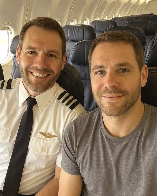Before Disembarking Plane, Pilot Notices Last Passenger inside Who Is a Carbon Copy of Him