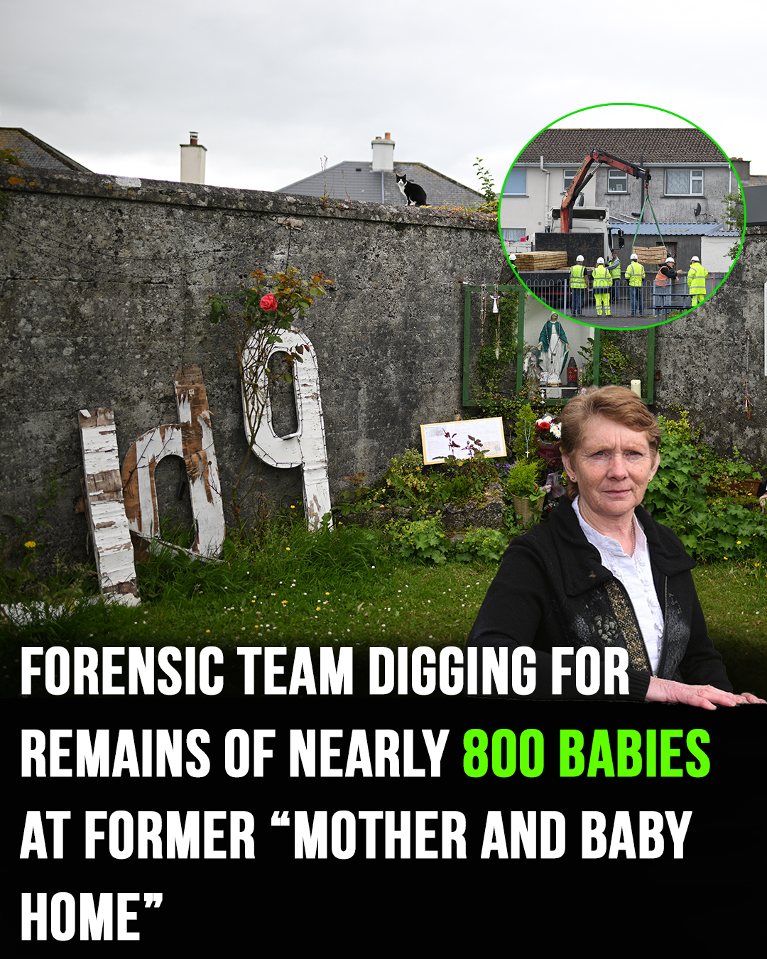 Forensic team digging for remains of nearly 800 babies at former ‘mother and baby home’