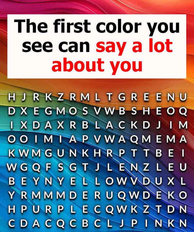 First color you see can say a lot about you