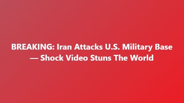 Iran Attacks U.S. Bases in Qatar