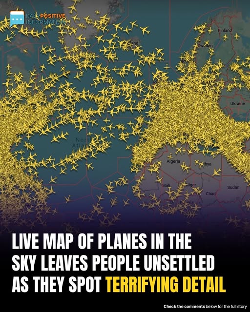 Live Plane Map Reveals Eerie, Skull-Like Shape That’s Making People Uneasy