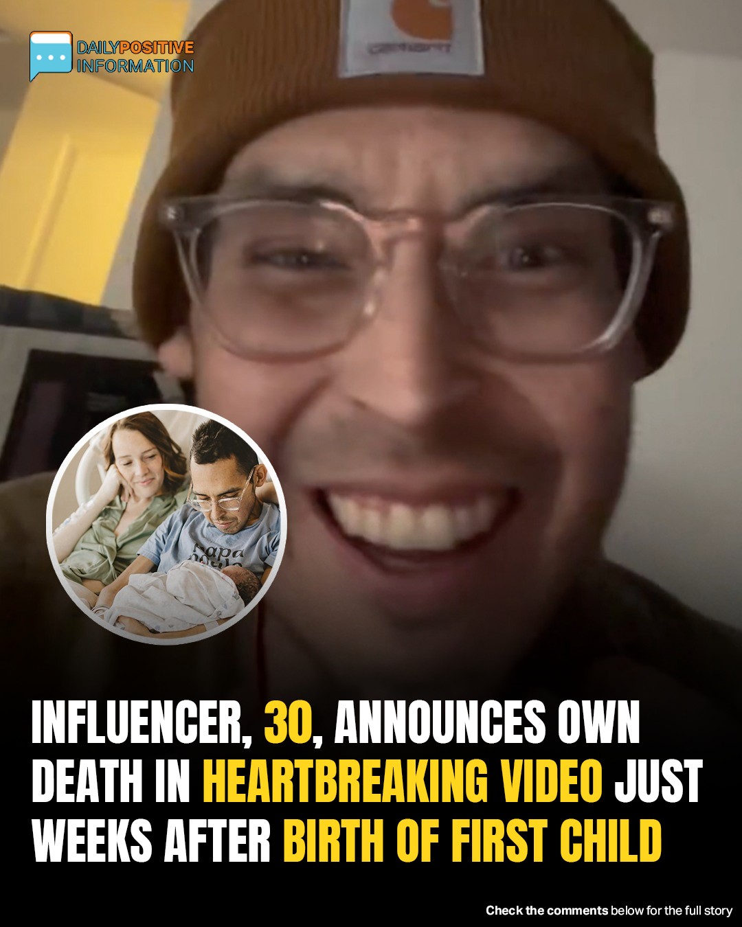 Influencer Tanner Martin Shares Emotional Farewell Video Weeks After Daughter’s Birth