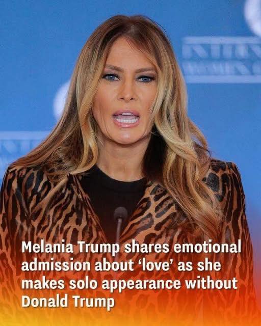 Melania Delivers a Heartfelt Message About Love in Her First Solo Appearance