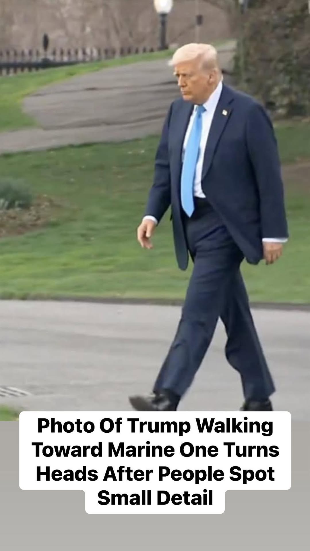 Subtle Detail in Trump’s Marine One Photo Grabs Everyone’s Attention