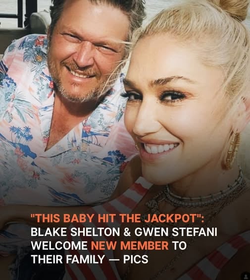 Blake Shelton and Gwen Stefani introduce a cute new addition to their family
