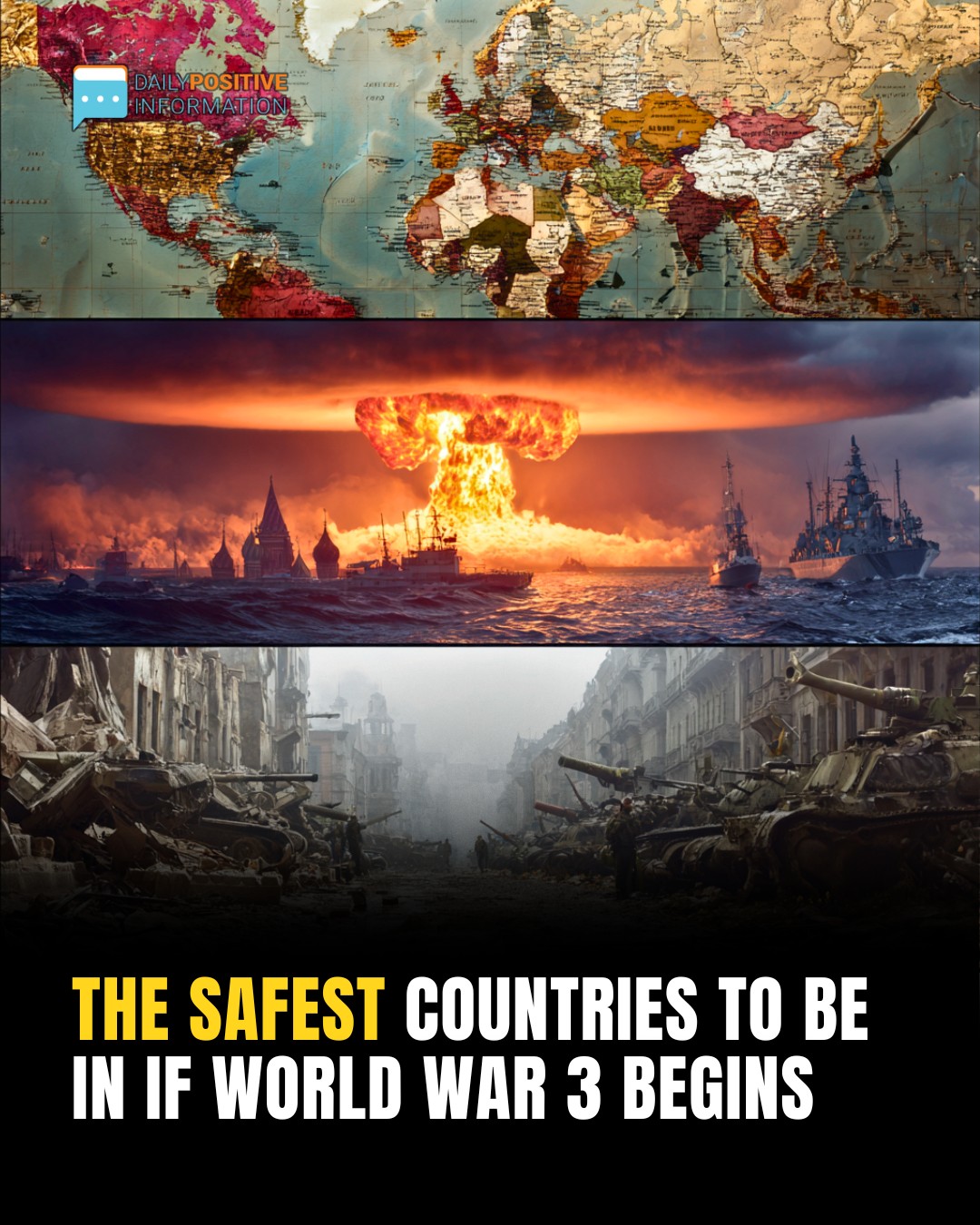 The Safest Countries To Be In If World War 3 Begins
