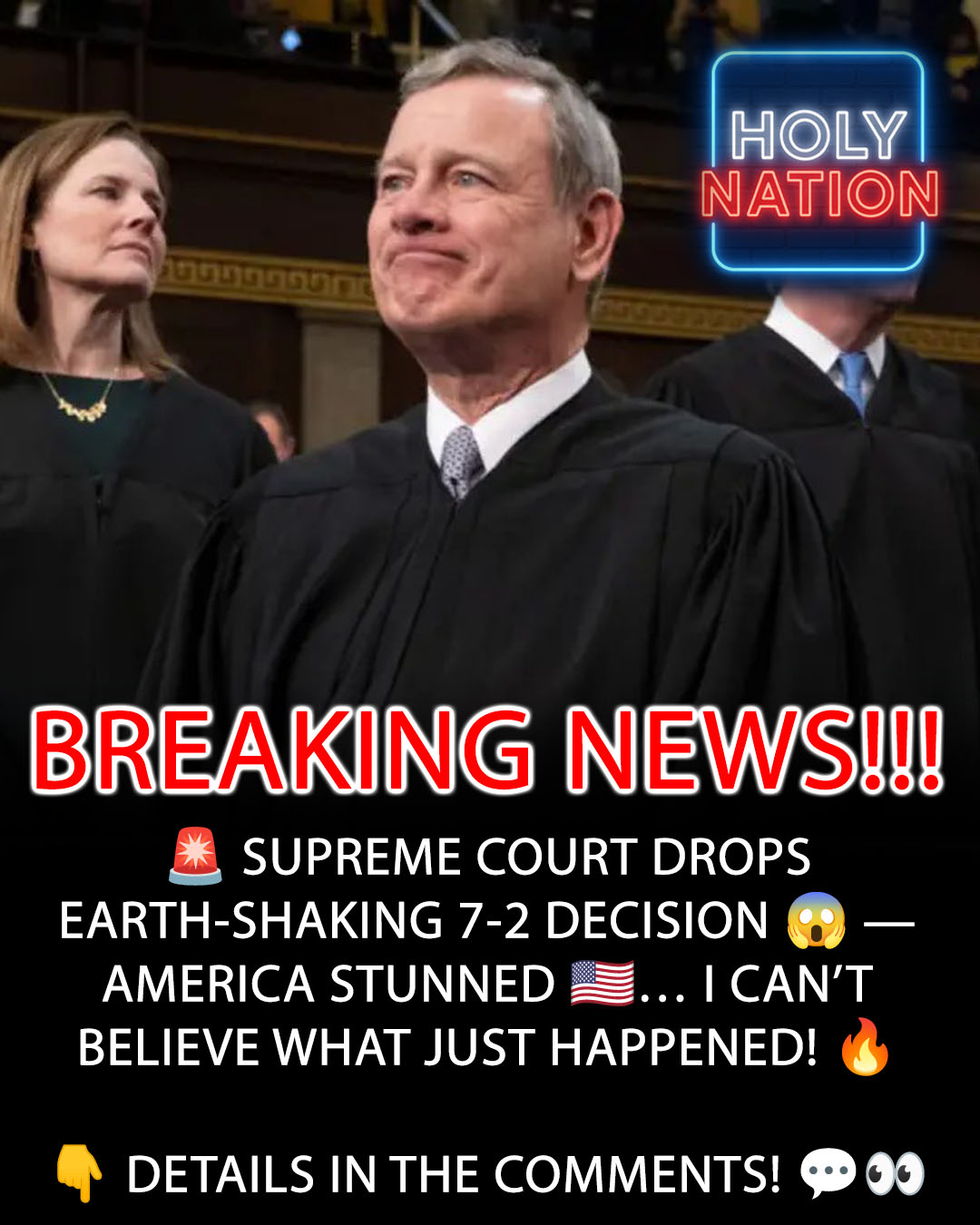 SUPREME COURT DROPS EARTH-SHAKING 7-2 DECISION