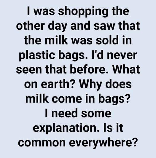 Explaining the Use of Bagged Milk in Parts of Canada