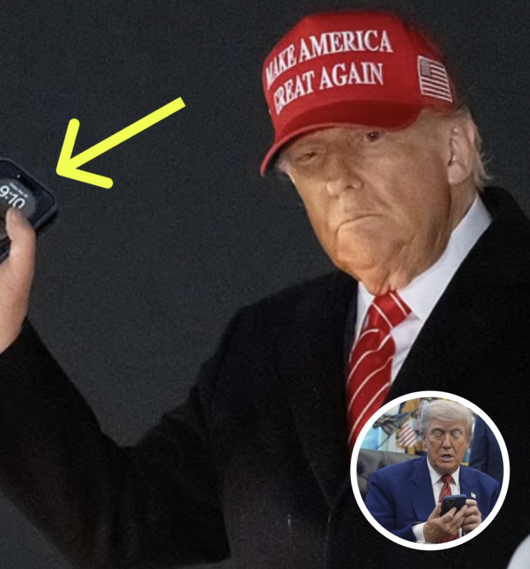 Trump Sparks Controversy After People Spot What’s On His iPhone Lock Screen