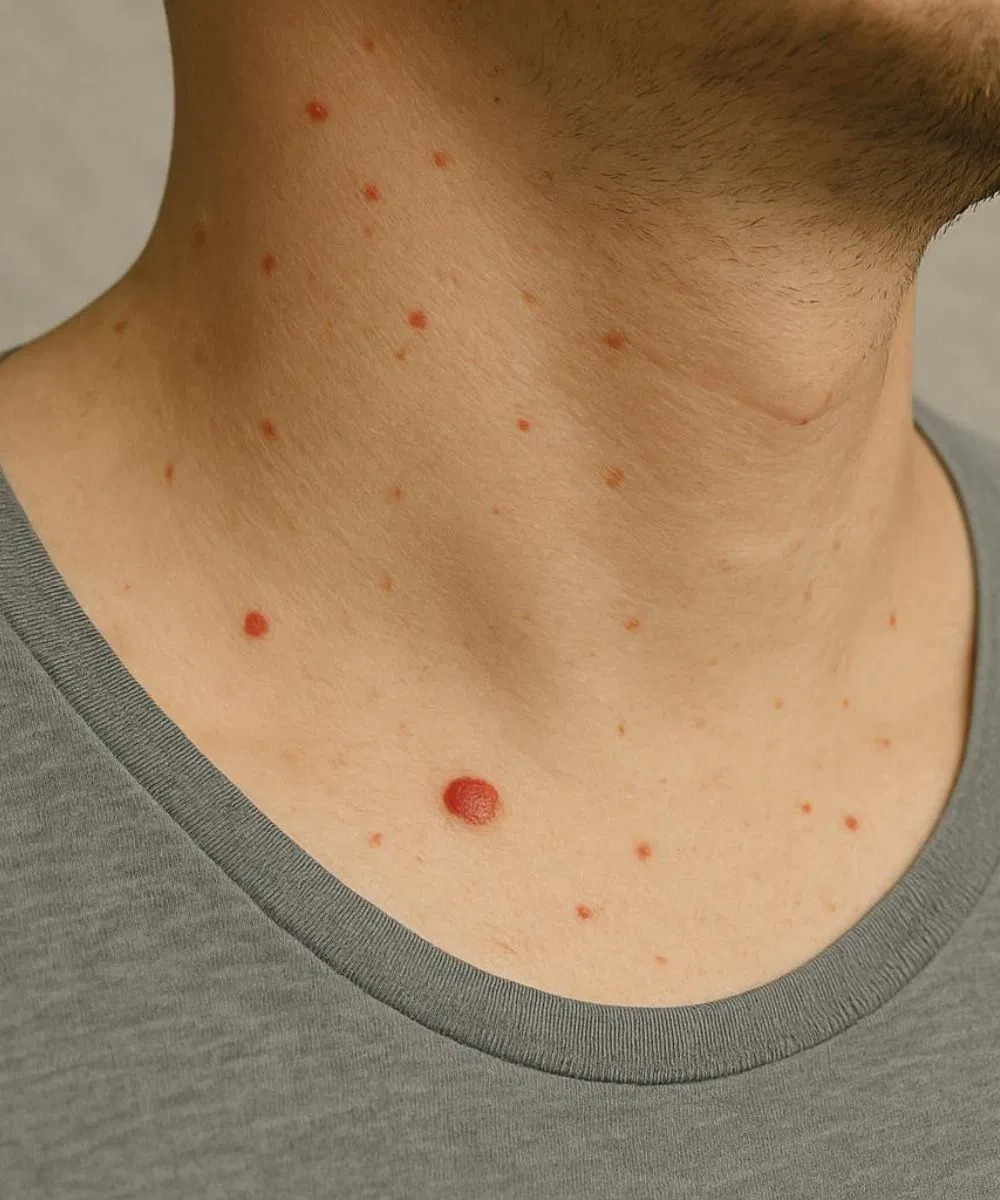 Foods to remove red moles on the skin
