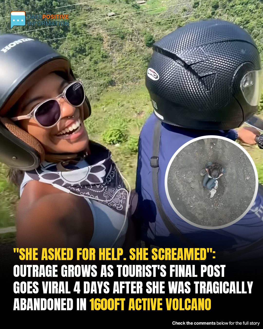 Brazilian Tourist’s Final Instagram Post Sparks Outrage After She Fell In Active Volcano