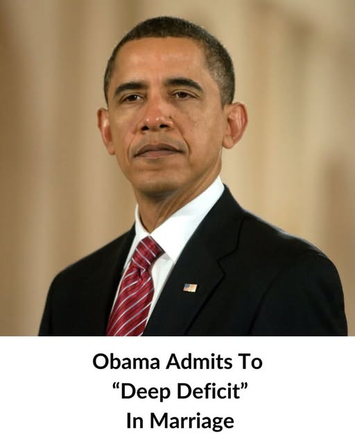 Barack Obama Admits to “Deep Deficit” in Marriage with Michelle