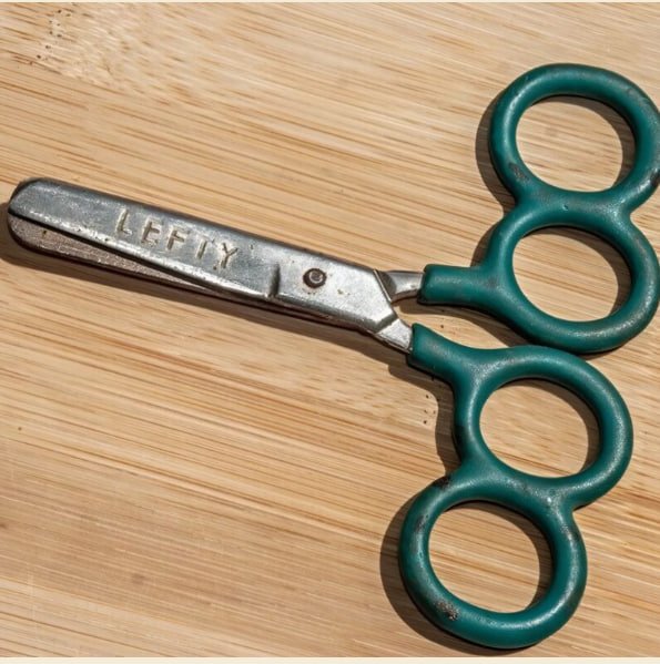 My friend got these strange scissors with four holes. But what are they for?