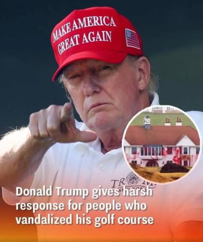 Former President Responds Swiftly on Scottish Golf Course