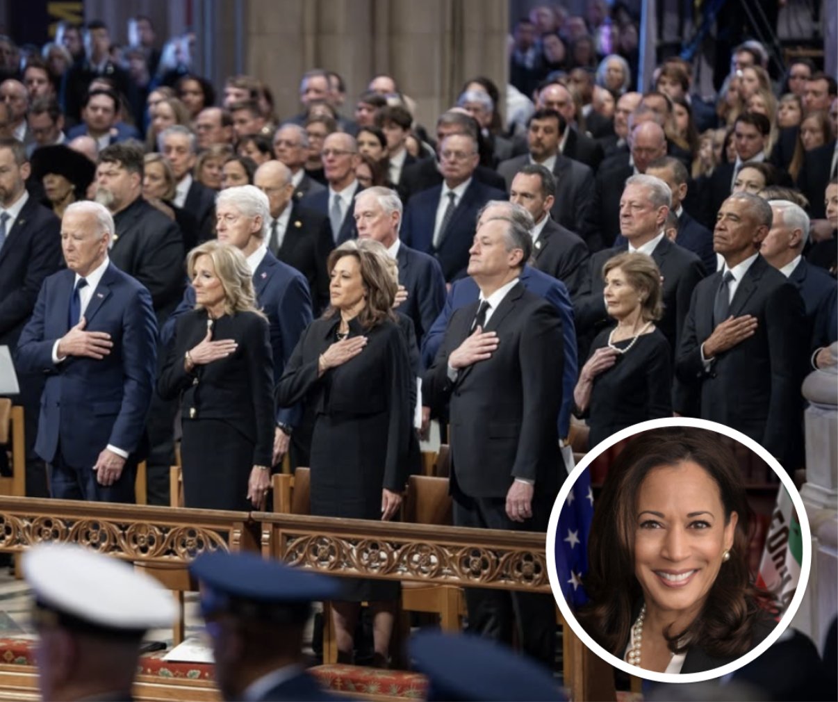 Kamala Harris Shares Photo Of Carter Funeral