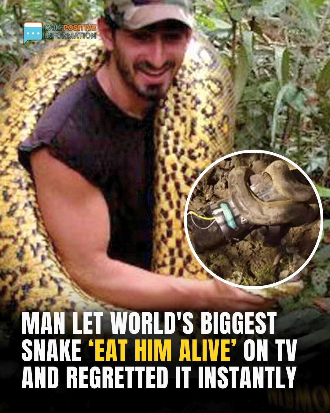Man Who Tried To Get Eaten Alive By Snake Filmed The Whole Thing