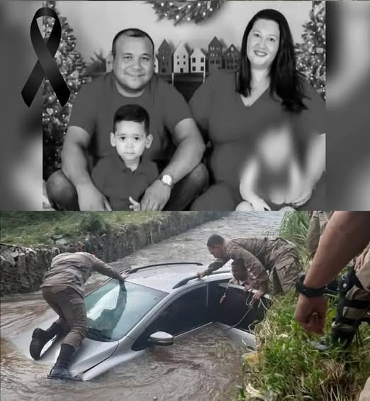 Father, mother and son are found dead in a car in a river, they were with their m…See more