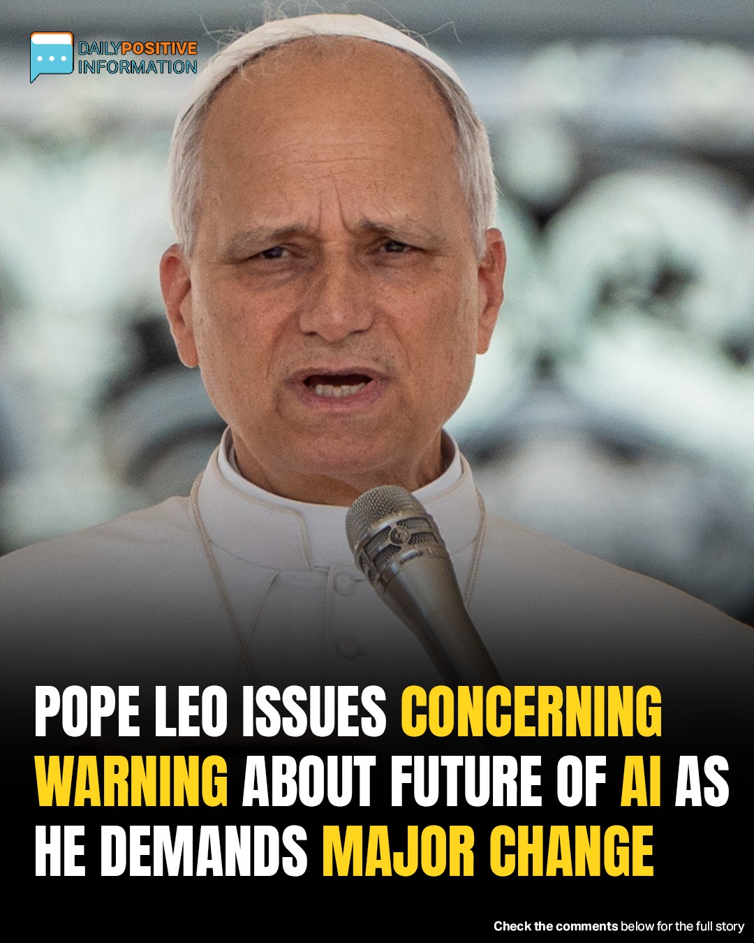 Pope Leo Warns AI Could Threaten Humanity, Calls For Urgent Global Regulations