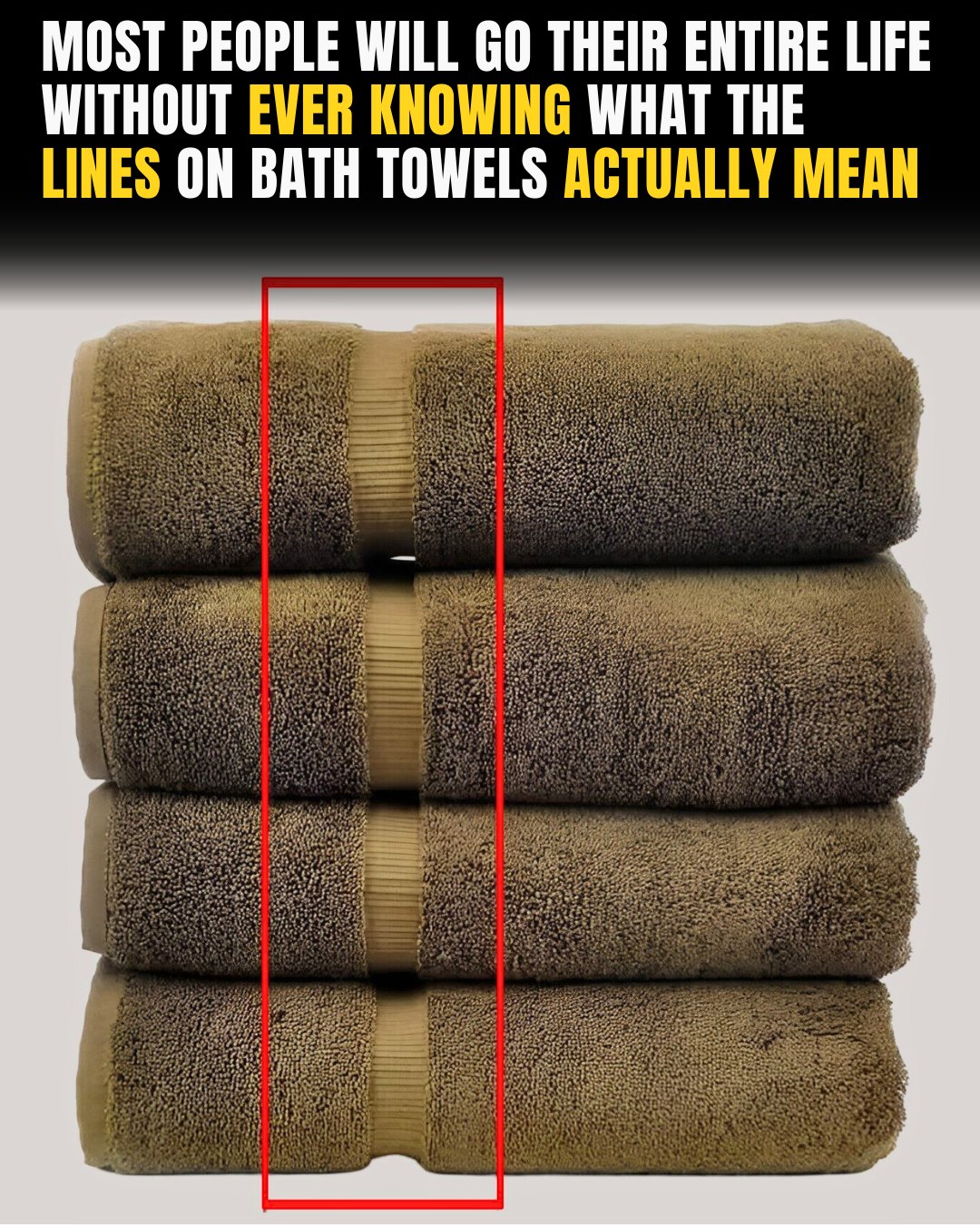 Most People Have No Idea What The Lines On Bath Towels Actually Mean