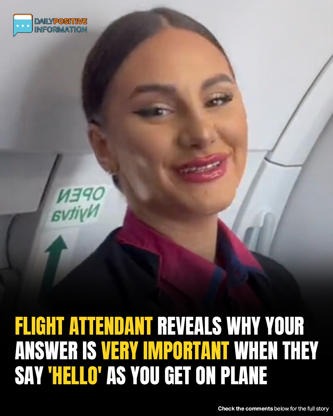 A Flight Attendant Reveals Why The Answer You Give When They Say “Hello” To You On The Plane Is So Important