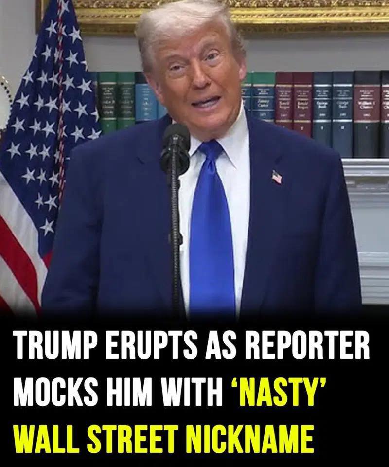 Reporter mocks him with Wall Street nickname