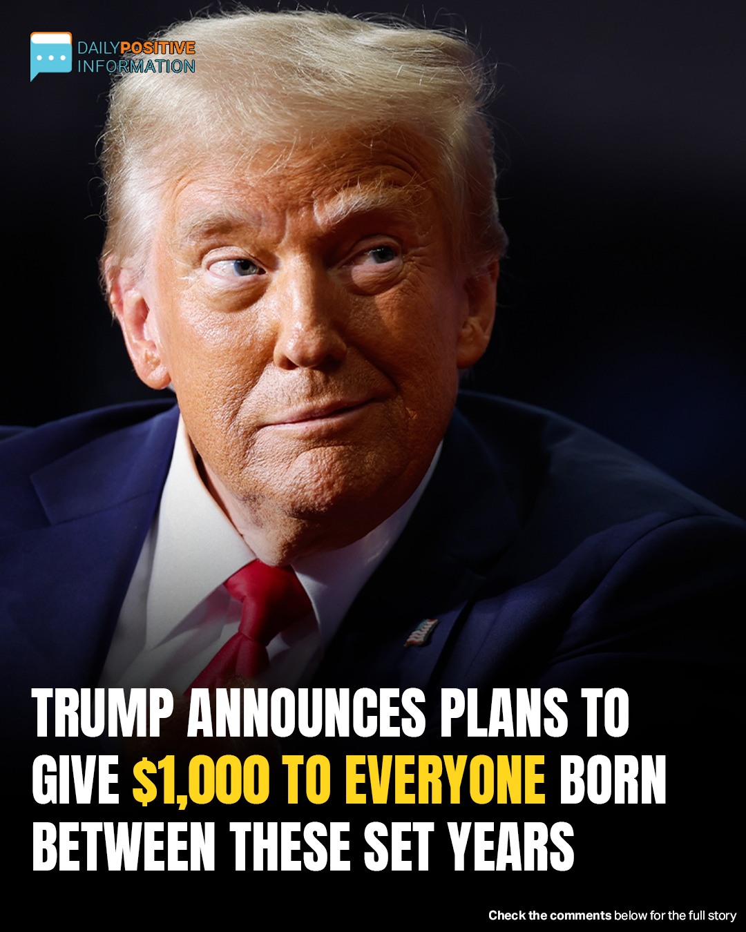 Trump Unveils $1,000 Payout Plan For Americans Born Between Specific Years