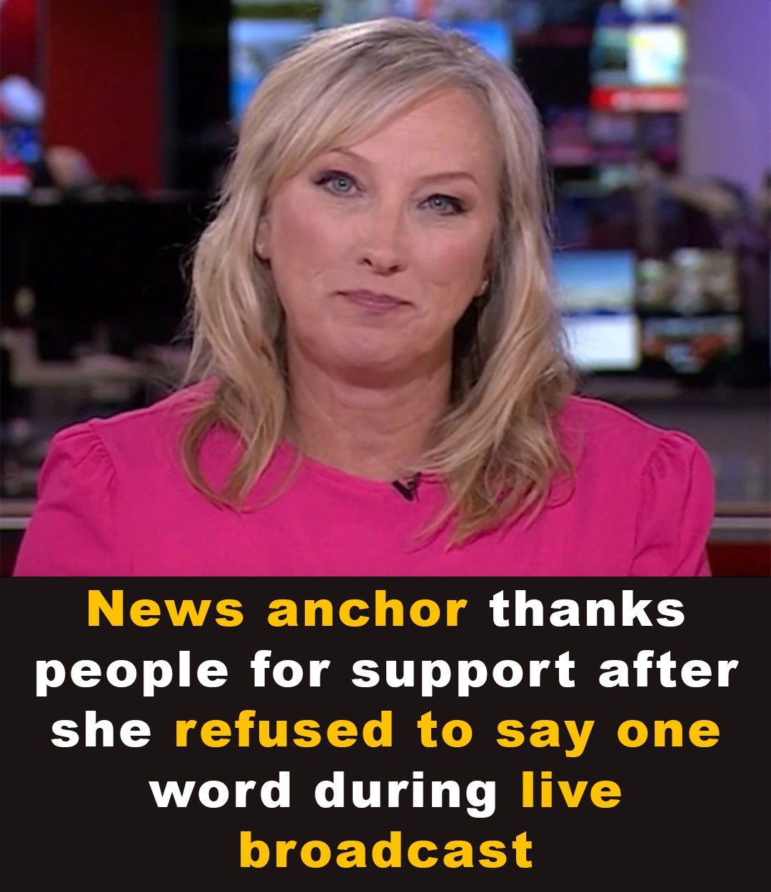 BBC news presenter refuses to speak word during broadcast