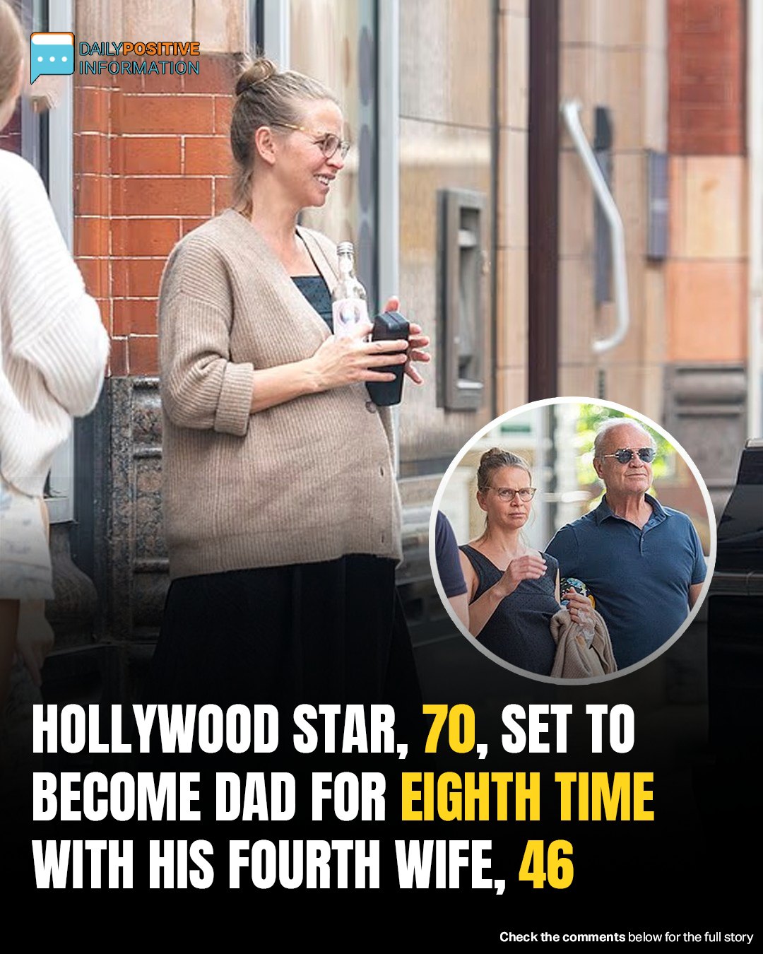 Hollywood Star, 70, Set To Become Dad For Eighth Time With His Fourth Wife, 46