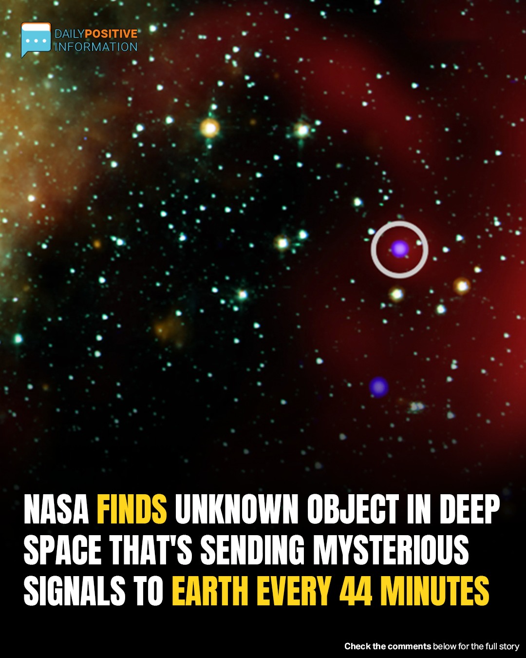 Astronomers Discover Mysterious Space Beacon Sending Pulses Every 44 Minutes