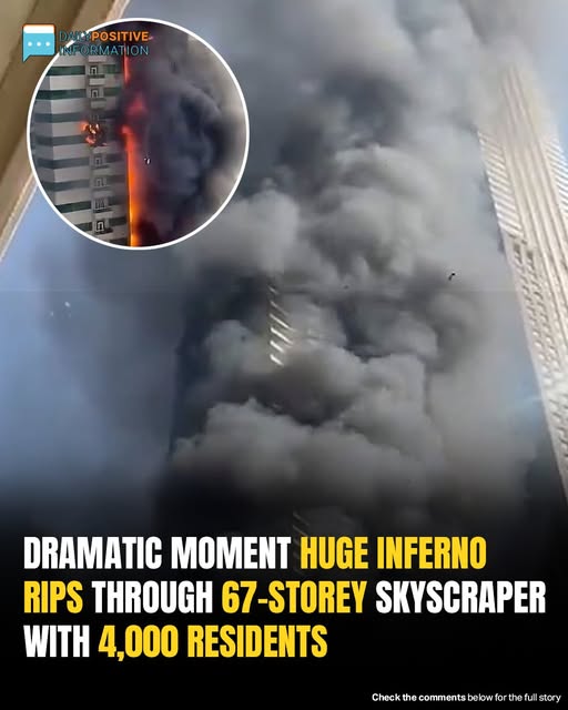 Massive Fire Engulfs Dubai Skyscraper As Thousands Evacuate Amid Falling Debris
