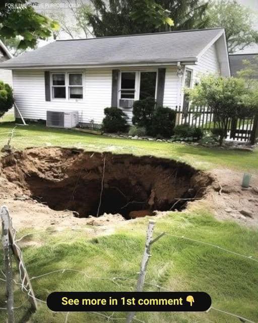 I Came Home To Find a Huge Hole Dug In My Backyard