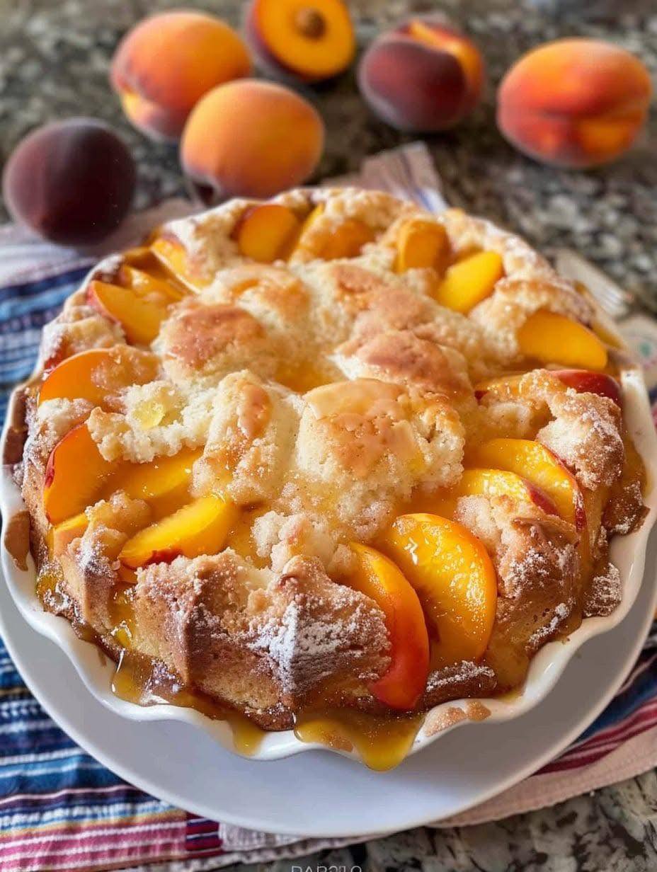 Peach Cobbler Pound Cake Recipe