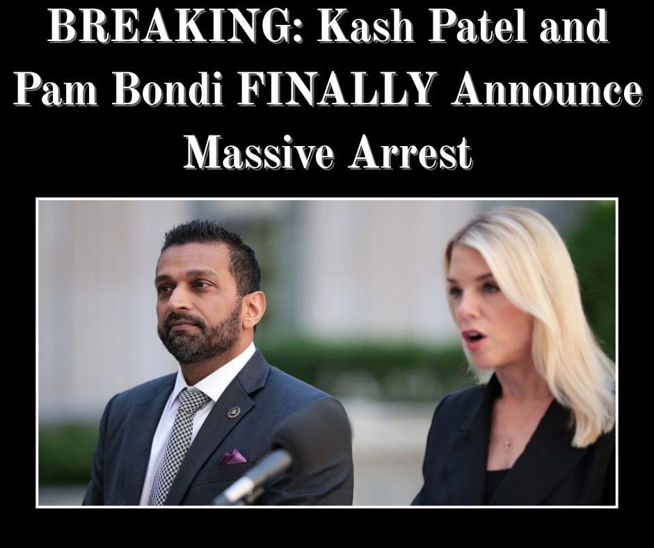 Kash Patel, Pam Bondi Announce Chilling Arrest