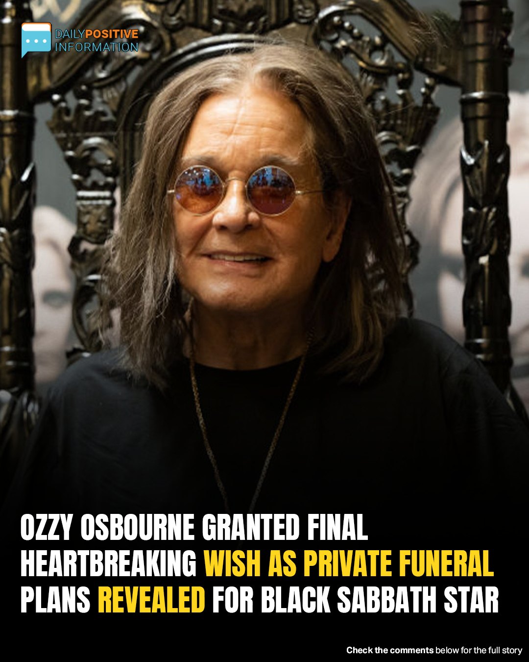 Black Sabbath Icon Wanted His Funeral To Be Joyful—No Tears Allowed