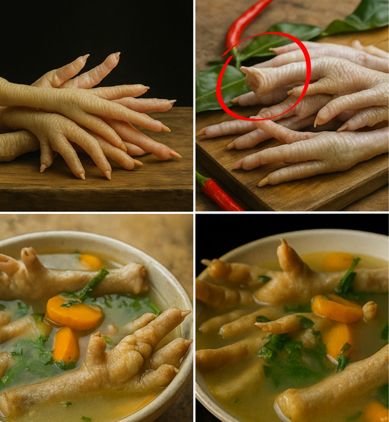 Great benefits of chicken feet