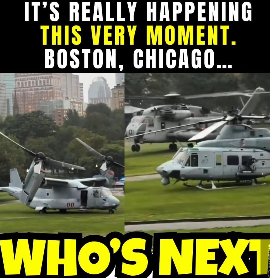 WATCH: Sikorsky CH-53 Stallion Lands in Boston — Crowd Left in Shock