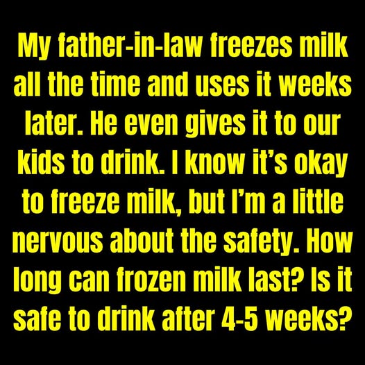 It’s possible to freeze milk—were you aware of that?