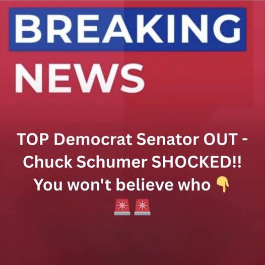 Veteran Democratic Senator Announces Retirement, Leaving Schumer Stunned and Opening New GOP Opportunities.