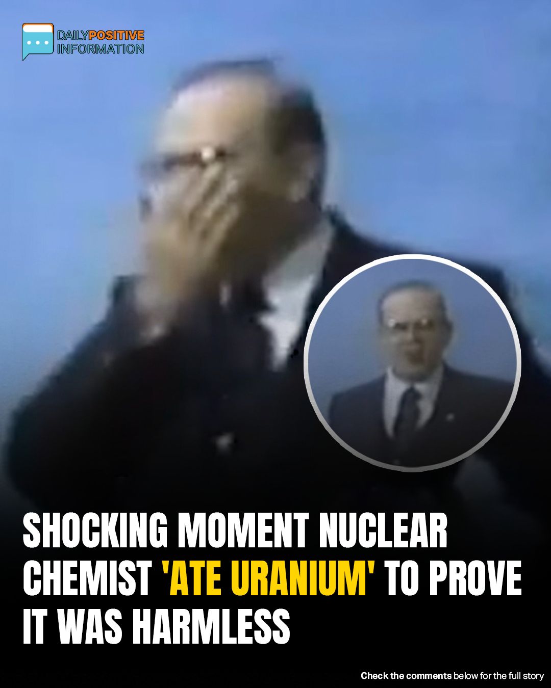 Scientist Eats Uranium On Live Tv To Prove It’s ‘Harmless’—Audience Shocked