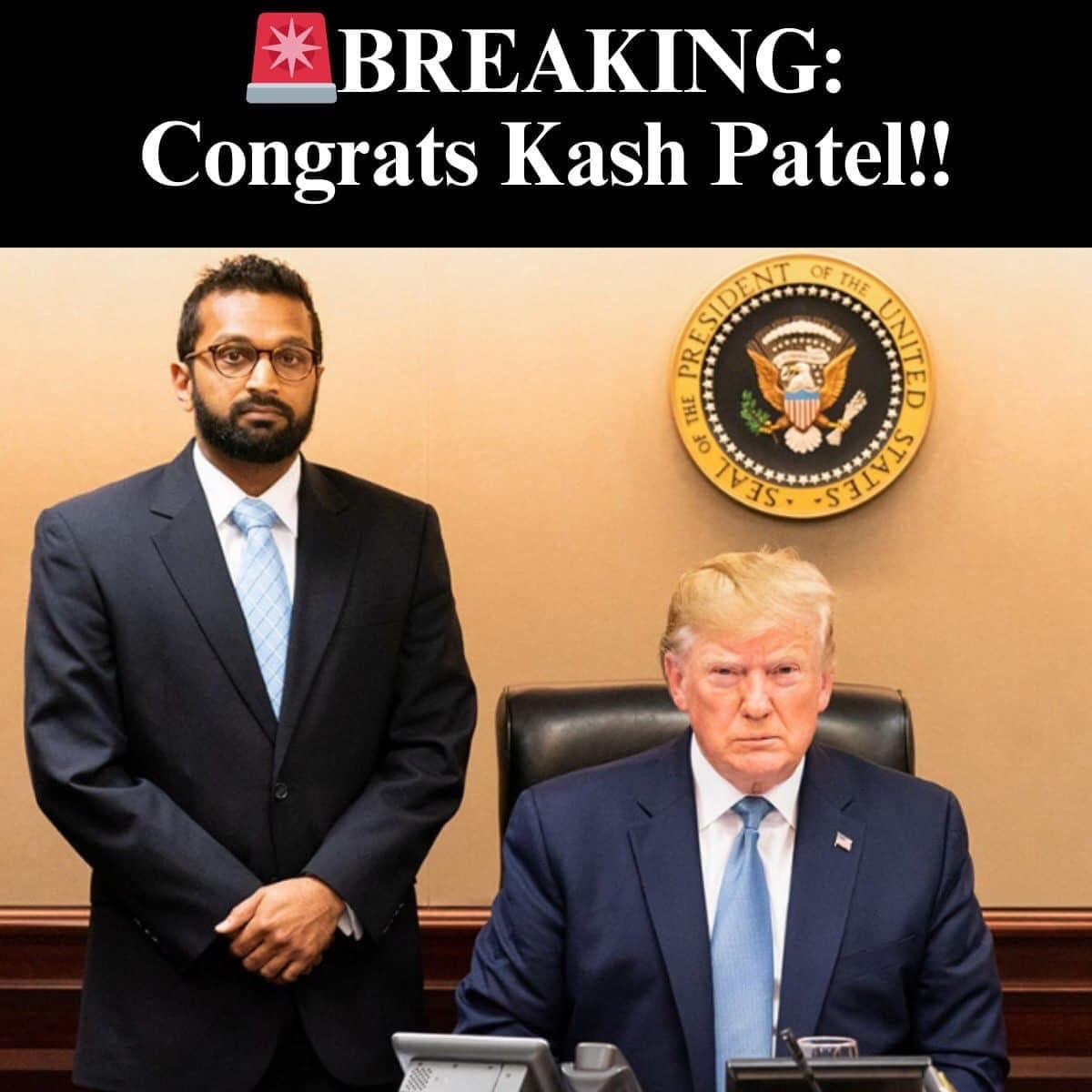 Kash Patel Announces