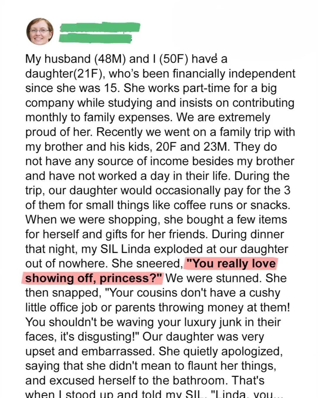 My SIL Called My Daughter Spoiled — I Set the Record Straight