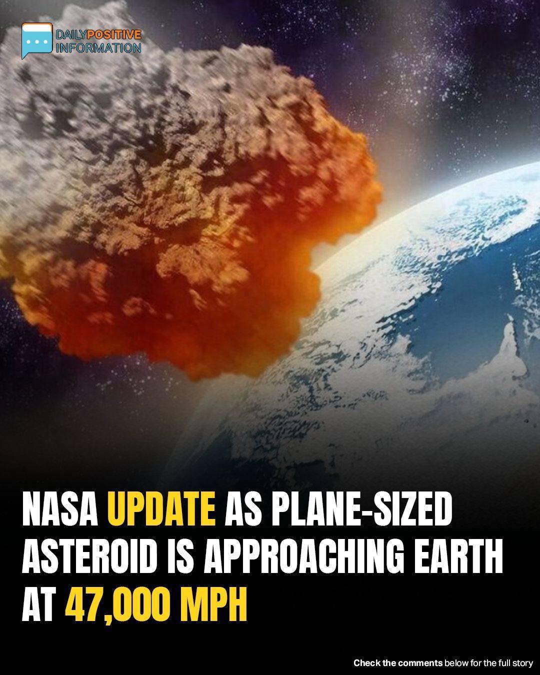 Nasa Tracks Plane-Sized Asteroid Speeding Toward Earth At 47,000 Mph