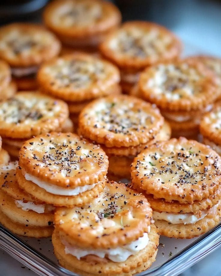 Ritz Cracker Party Sandwiches