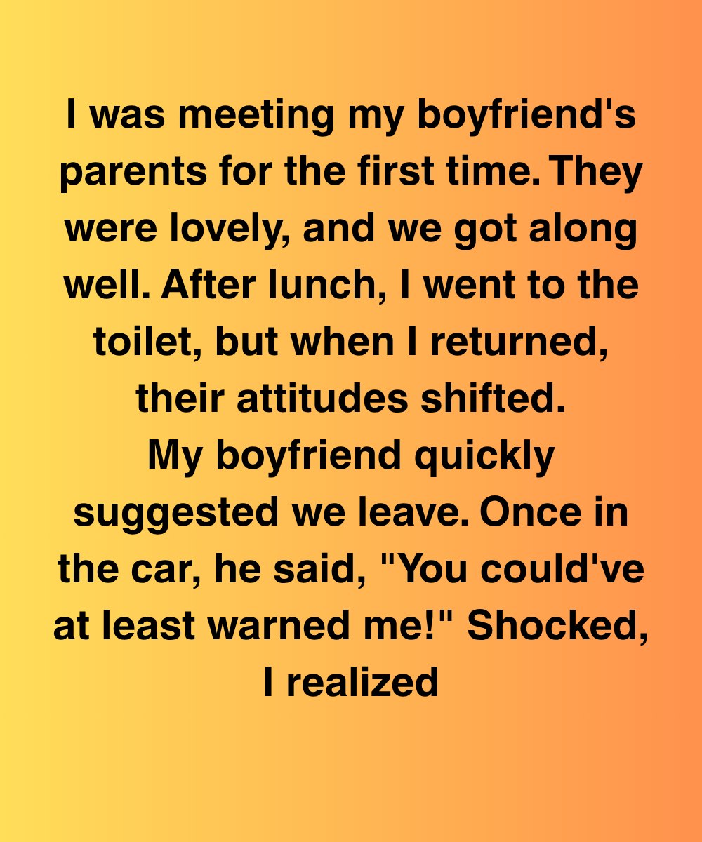I Was Meeting My Boyfriend’s Parents For The First Time—Then He Said I Should Have Warned Him