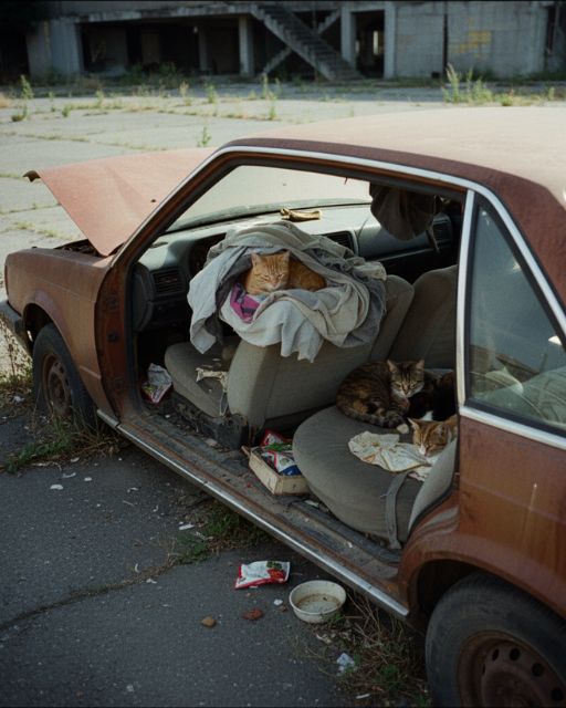 Everyone In Town Knows About The Cat Car—But No One’s Asking Who Left It There