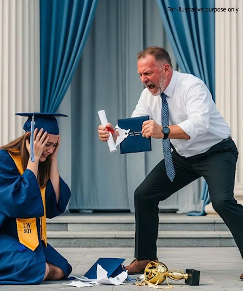 At Graduation, Dad Tore Up My Diploma and Smashed the Trophy on My Head, Saying, “Trash doesn’t deserve success.”