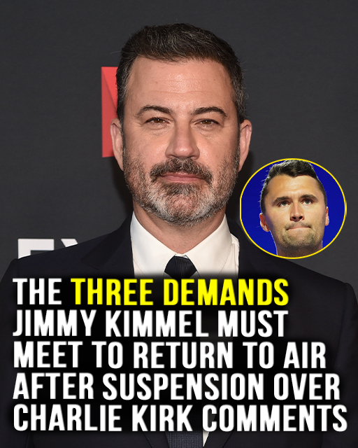 Three demands Jimmy Kimmel must meet to return to air after suspension over Charlie Kirk comments