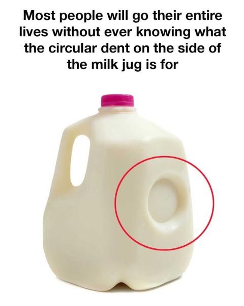The Hidden Purpose Behind That Little Dent on Your Milk Jug — And Why It Matters More Than You Think
